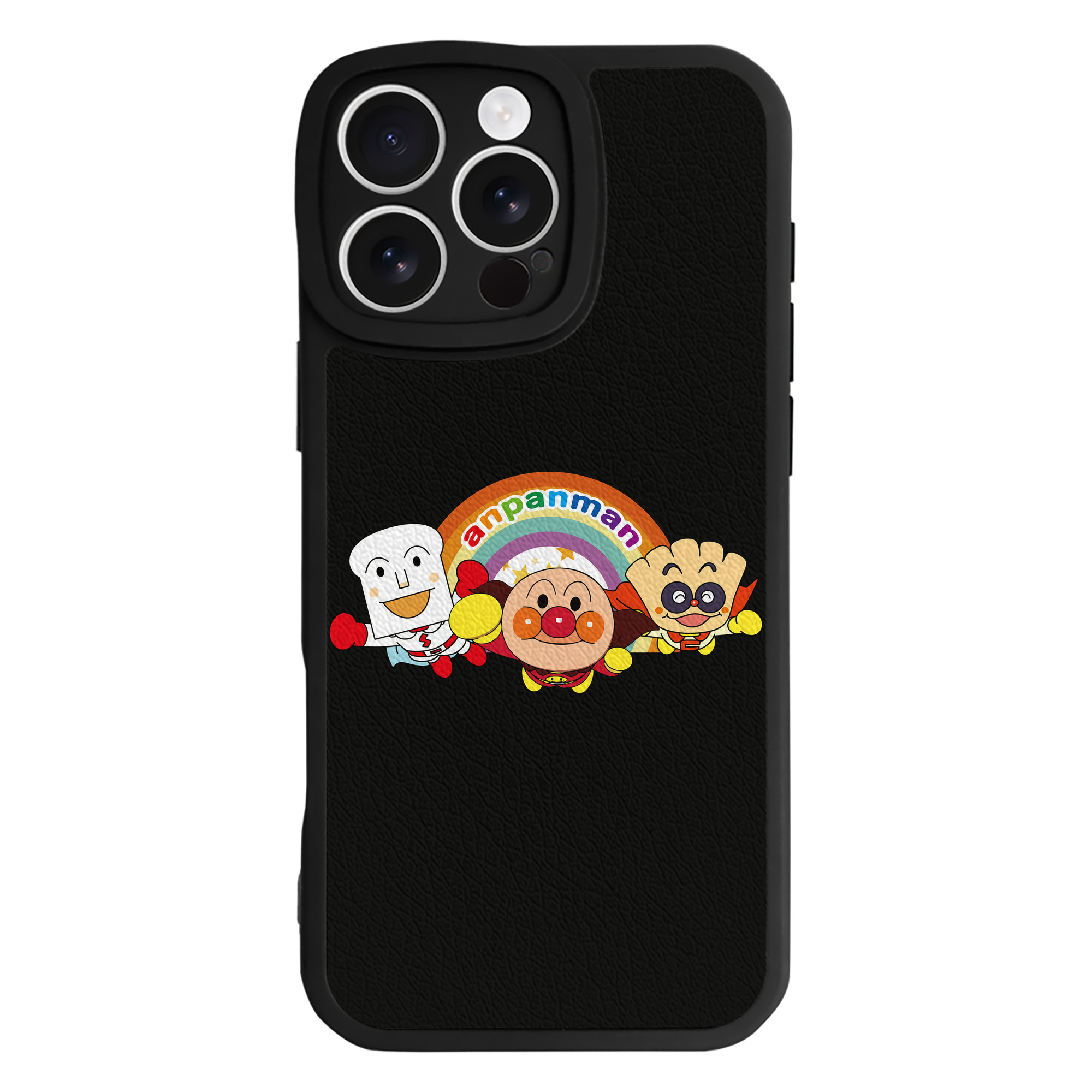 （画像用） アンパンマン Anpanman 【iPhone 16シリーズ対応】シリコンスマホケース（レザー調） 材質：シリコン